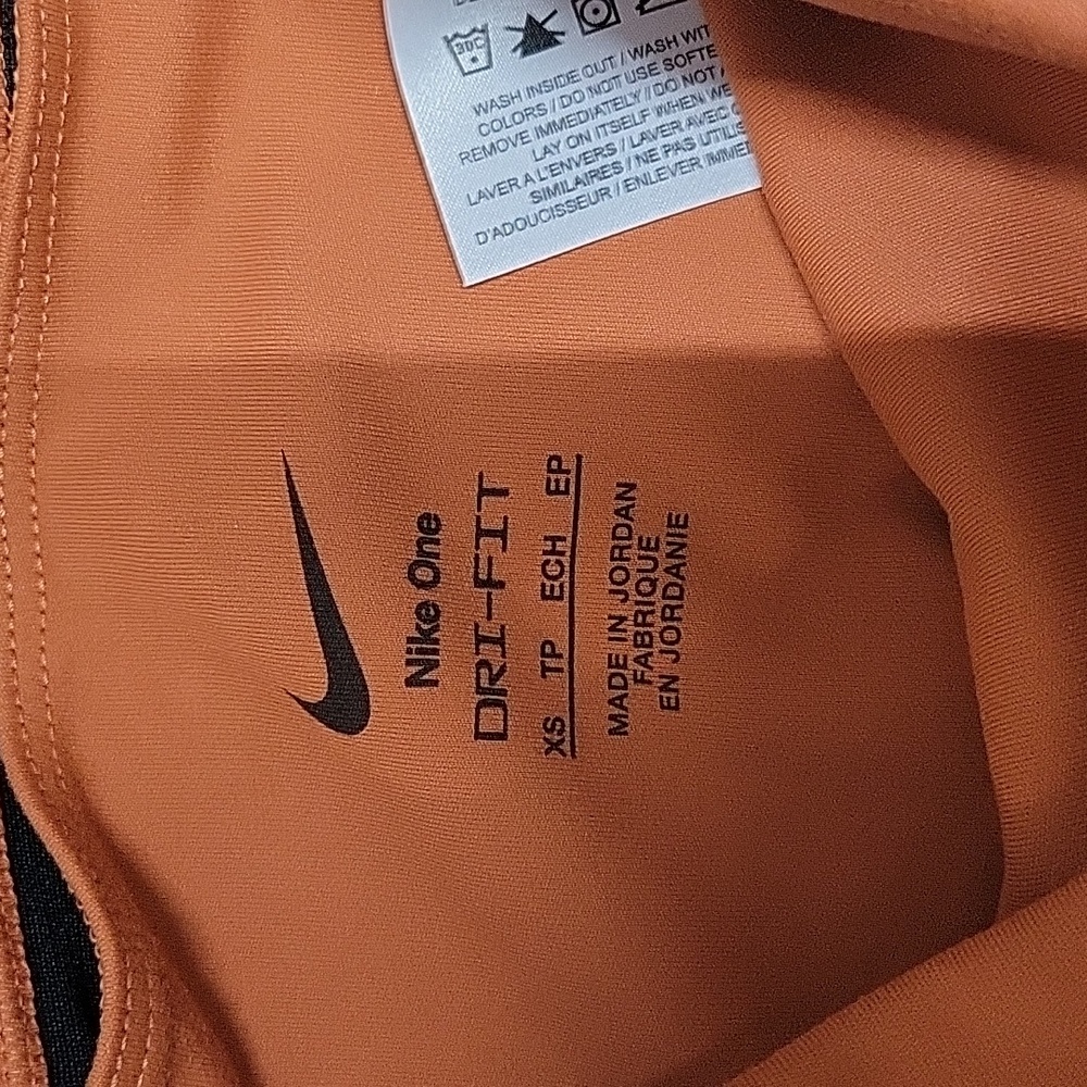 Women's High-Waisted Orange Shorts - Picture 3 of 9